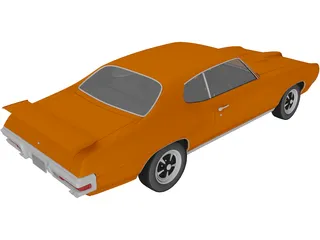 Pontiac GTO (1970) 3D Model preview