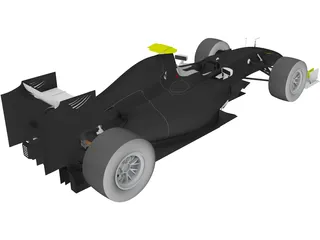 Brawn BGP 001 3D Model preview