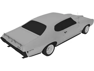 Pontiac GTO (1968) 3D Model preview