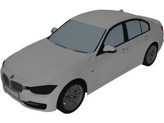 BMW 3-Series 335i [F30] (2012) 3D Model preview
