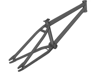 Bike Frame 3D Model preview