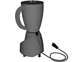 Mixie Home Appliance 3D Model preview
