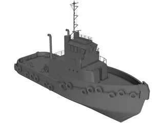 Sydney Tug Boat 3D Model preview