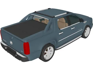 Cadillac Escalade EXT (2007) 3D Model preview