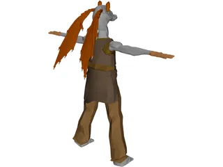 Star Wars Jar Jar Binks 3D Model preview