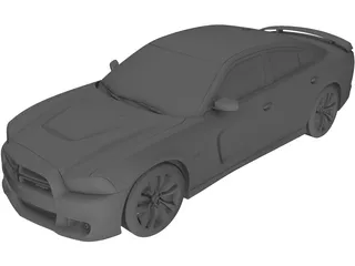 Dodge Charger SRT8 (2012) 3D Model preview
