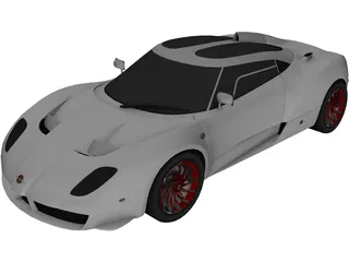 Spyker C12 Zagato 3D Model preview