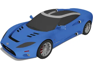 Spyker C8 Aileron 3D Model preview