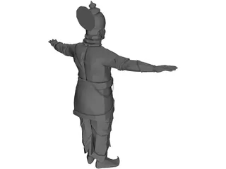 Indian King 3D Model preview
