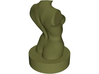 Donna Bust 3D Model preview