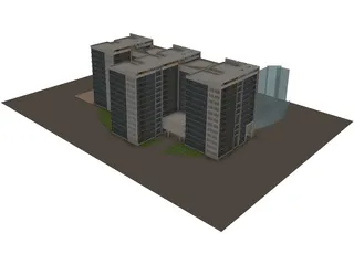 Ecology Commerce Building 3D Model preview