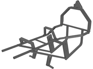 Suzuki Katana 600 Frame 3D Model preview