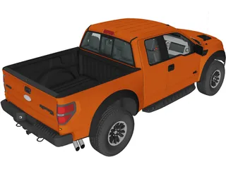 Ford F-150 SVT Raptor (2011) 3D Model preview