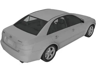 Hyundai Sonata (2007) 3D Model preview