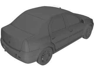 Renault/Dacia Logan (2005) 3D Model preview