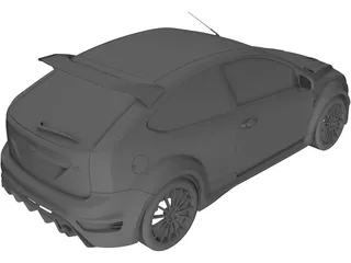 Ford Focus RS (2009) 3D Model preview