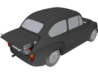 Fiat Abarth 1000TC 3D Model preview