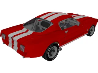 Ford Mustang Fastback (1965) 3D Model preview