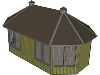 Summerhouse 3D Model preview