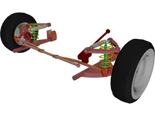 Chevrolet Front Suspension 3D Model preview