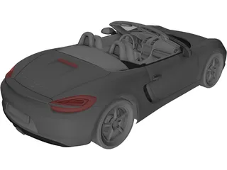 Porsche Boxster (2012) 3D Model preview