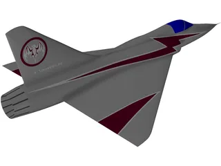 Dassault Mirage 3D Model preview