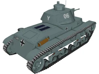 Panzer 35 3D Model preview