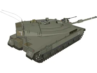 Merkava MK4 3D Model preview