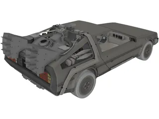 DMC DeLorean (1980) 3D Model preview