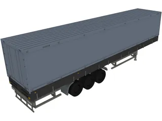 Trailer 3D Model preview