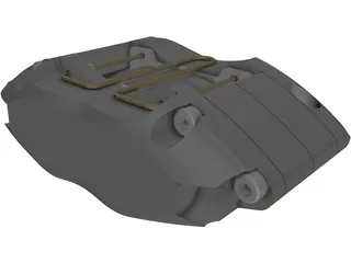 Dynapro Radial Brake Caliper 120-7376 3D Model preview