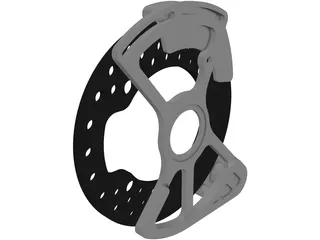 MTB Chain Guide 3D Model preview