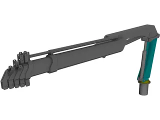 Folding Crane 3D Model preview
