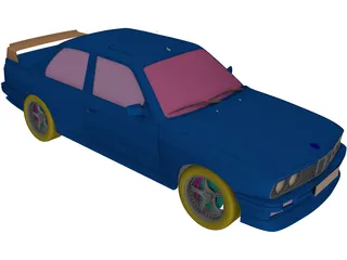 BMW M3 DTM 3D Model preview