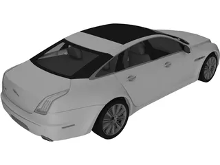 Jaguar XJ (2010) 3D Model preview