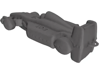 Keyholder Chrome F1 3D Model preview