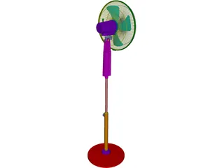 Leggy Fan 3D Model preview