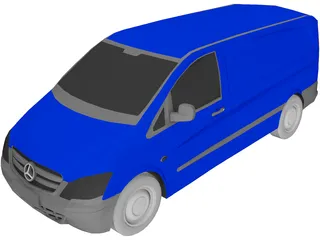 Mercedes-Benz Vito (2012) 3D Model preview