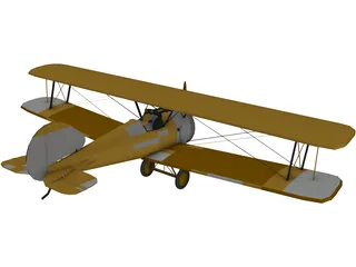 Biplane 3D Model preview