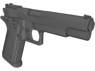 OPS-M.R.P Cal.45 Pistol 3D Model preview