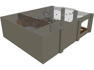 Mi Pancito Bakery 3D Model preview