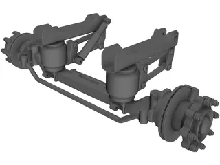 Suspension Front Truck 3D Model preview