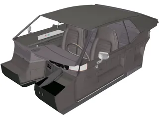 AMC Javelin Interior (1971) 3D Model preview