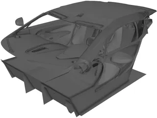Aston Martin One-77 Interior 3D Model preview