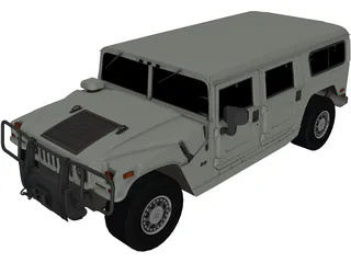 Hummer H1 Alpha 3D Model preview