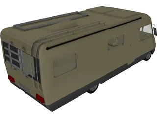 Hymer Camper 3D Model preview