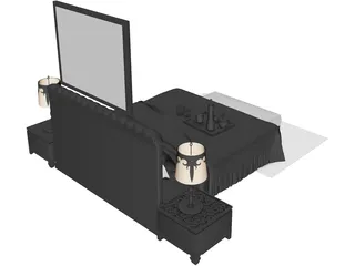 Bed 3D Model preview