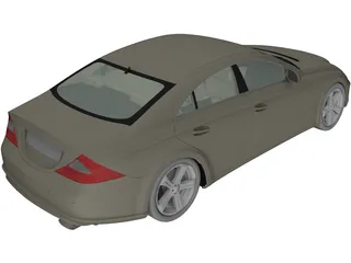 Mercedes-Benz CLS500 (2004) 3D Model preview