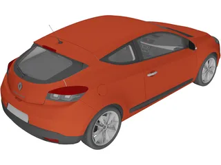 Renault Megane Coupe 3D Model preview