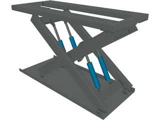 Scissor Lift 3D Model preview
